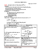 Giáo án dạy thêm Toán lớp 9