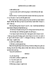 Hướng dẫn làm tiểu  - Pháp Luật Đại Cương | Trường Đại học Hà Nội