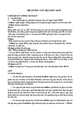 ĐỀ CƯƠNG CHI TIẾT VĂN HỌC DÂN GIAN VIỆT NAM