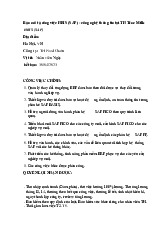 Bản mô tả công việc HRIS (SAP) - công nghệ thông tin tại TH True Milk môn Quản trị nhân lực  | Học viện Nông nghiệp Việt Nam