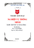 LAB: Kết Nối Và Xử Lý Data | Tài liệu Nghiệp vụ thông minh