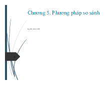 Chương 5 Phương pháp so sánh định giá doanh nghiệp môn Định giá doanh nghiệp | Học viện Công Nghệ Bưu Chính Viễn Thông