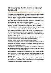 Cây công nghiệp lâu năm ở nước ta hiện nay? Địa lý lớp 12