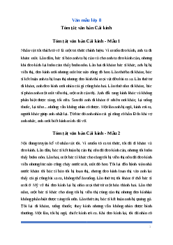 Văn mẫu lớp 8: Tóm tắt nội dung của truyện Cái kính (2 mẫu) Ngữ Văn 8 | Cánh diều