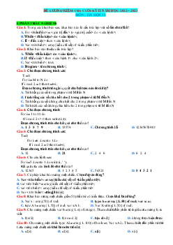 Đề cương ôn tập học kỳ 2 Tin 11 năm học 2022-2023 (có đáp án)