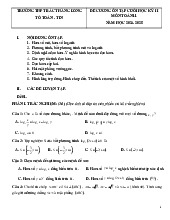 Đề cương học kì 2 Toán 11 năm 2024 – 2025 trường THPT Bắc Thăng Long – Hà Nội