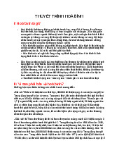 Thuyết trình về hòa bình