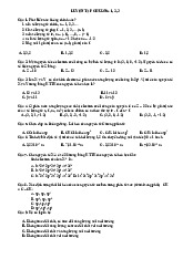 Luyện tập Chương 1, 2, 3 | Môn Hóa Đại Cương - Đại học Xây Dựng Hà Nội