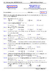 05 đề thi thử cuối học kì 2 môn Toán 11 năm học 2024 – 2025 có đáp án