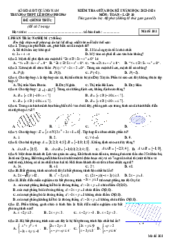 Đề giữa học kì 1 Toán 10 năm 2023 – 2024 trường THPT Lê Hồng Phong – Quảng Nam