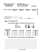 Đề Thi Học Kỳ Xác Suất Thống Kê - Mã Đề Mẫu | Xác suất thống kê | Đại học Nông Lâm Thành phố Hồ Chí Minh