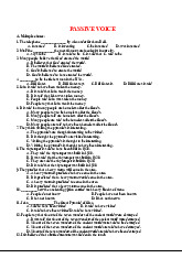 Câu bị động - Passive Voice Exercises & Practice Questions | Tiếng anh chuyên ngành 2 | Học viện Tài chính