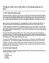 Thông tin là gì? Vai trò, đặc điểm và các dạng thông tin cơ bản? | Tin học 10