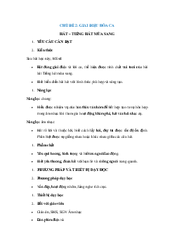 Giáo án Âm nhạc lớp 4 | Chân trời sáng tạo