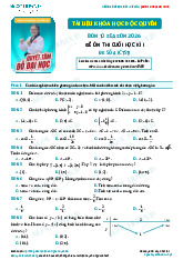 Đề ôn thi cuối học kì 1 lớp 10 - đề số 4