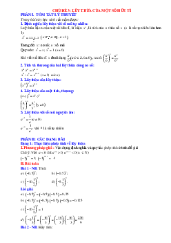 Chuyên đề lũy thừa của một số hữu tỉ Toán 7