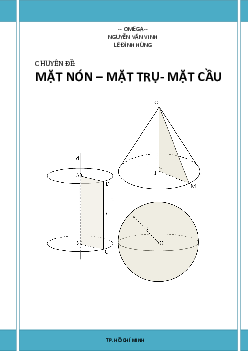 Chuyên đề mặt nón, mặt trụ và mặt cầu Toán 12
