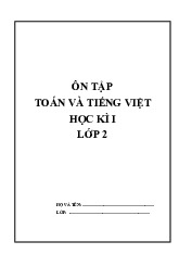 Đề ôn tập Toán và Tiếng Việt  học kì I lớp 2