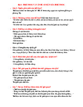 Vấn Đề Cơ Bản và Phương Pháp Luận - Thi Cuối Kỳ | Môn Triết học Mác - Lênin - Đại học Cần Thơ