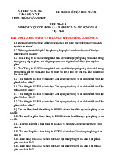 Đề cương ôn tập Học phần 1: Đường lối quốc phòng và an ninh của Đảng Cộng Sản Việt Nam | Giáo dục thể chất | Đại học Kinh tế - Đại học Đà Nẵng