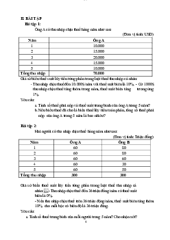 Câu hỏi bài tập Tài chính công | Đại học Kinh doanh và Công nghệ