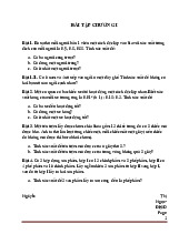 Bài tập chương 1 toán cao cấp | Đại học Xây Dựng Hà Nội