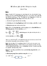 Đề kiểm tra giữa kỳ Môn Thông tin vô tuyến_Cô Nga| Môn Thông tin vô tuyến| Trường Đại học Bách Khoa Hà Nội