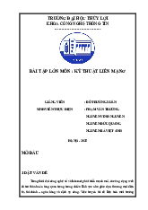 Bài tập lớn - Kỹ thuật liên mạng