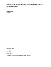 Development of dairy farming in the Netherlands 1960-2000 | Tài liệu Tiếng Anh