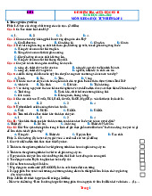 Bộ Đề Kiểm Tra Giữa Kỳ 2 KHTN 8 Năm Học 2025-2026 Có Đáp Án Ma Trận Đặc Tả