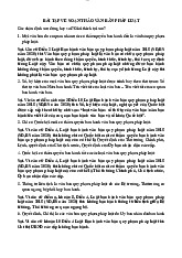 BÀI TẬP VỀ NHẬN ĐỊNH ĐÚNG SAI VỀ VĂN BẢN PHÁP LUẬT | Môn Pháp luật đại cương - Học viện Hành chính Quốc gia