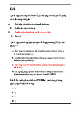 Đề thi thử Chủ nghĩa xã hội khoa học | Trường Đại học Khoa Học Xã Hội và Nhân Văn, Đại học Quốc gia Hà Nội