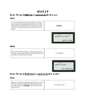 BÀI TẬP TCTT - Ôn Tập Cuối Kỳ: Tính Giá Trị Hiện Tại & Tương Lai | Đại học Văn Lang