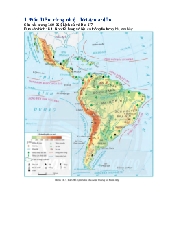 Giải SGK Địa lí 7 Bài 18: Vấn đề khai thác, sử dụng và bảo vệ rừng A-ma-dôn - Chân trời sáng tạo