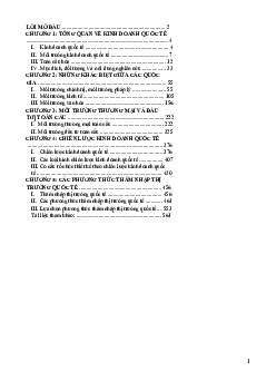 Giáo trình môn Kinh doanh quốc tế | Trường Đại học Ngoại thương