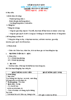 Giáo án Toán 2 sách Chân trời sáng tạo (cả năm) | Tuần 20 | Tiết 3