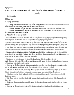 Giáo án Ôn tập chương 7 | Khoa Học Tự Nhiên 7 Kết nối tri thức