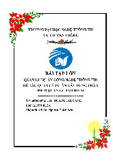 Quản lý dự án xây dựng phần mềm quản lý bảo hiểm | Bài tập lớn Quản lý dự án Công nghệ thông tin | Đại học Công nghệ thông tin và truyền thông - Đại học Thái Nguyên