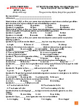 Đề tham khảo VIP 02 Kỳ thi tốt nghiệp THPT môn Tiếng Anh 2023