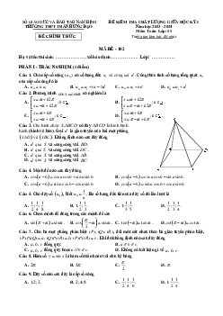 Đề giữa kỳ 1 Toán 11 năm 2023 – 2024 trường THPT Trần Hưng Đạo – Nam Định