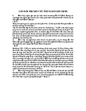 Câu Hỏi Tự Luận Môn Tư tưởng Hồ Chí Minh | Đại học Sư phạm Thành phố Hồ Chí Minh