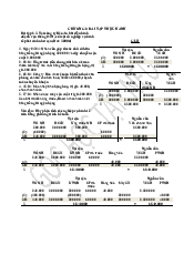 Bài tập chương 2 - Nguyên lý kế toán | Đại học Kinh Tế Quốc Dân