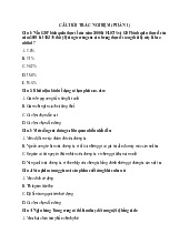 Câu hỏi trắc nghiệm kinh tế vĩ mô | Đại học Thương Mại