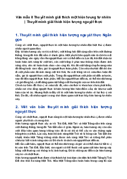 Văn mẫu 8 | Thuyết minh giải thích hiện tượng nguyệt thực