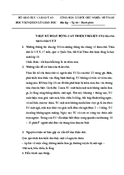 Hoạt động căn thiệp trị liệu | Đại học Sư Phạm Hà Nội
