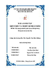 Báo cáo bài tập Xây dựng module quản lý mua hàng trong hệ quản lý bán trái cây môn Kiến trúc & Thiết kế phần mềm | Học viện Công Nghệ Bưu Chính Viễn Thông