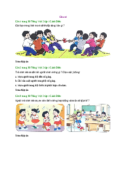 Giải SGK môn Tiếng việt 2 -  Giờ ra chơi | Cánh Diều