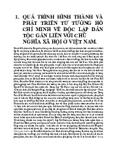 Tài liệu kiểm tra  môn Tư tưởng Hồ Chí Minh | Trường Đại học Sư phạm Thành phố Hồ Chí Minh