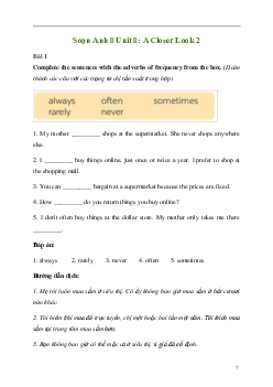 Giải Tiếng Anh 8 Unit 8: A Closer Look 2 | Kết nối tri thức