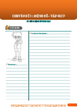 Bài giảng môn Toán 10 học kì 1 – Nguyễn Công Hạnh